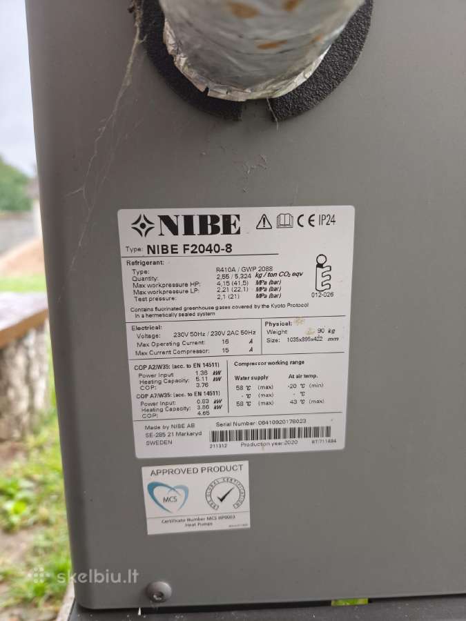 Nibe šilumos siurblys oras vanduo - nuotraukos Nr. 2
