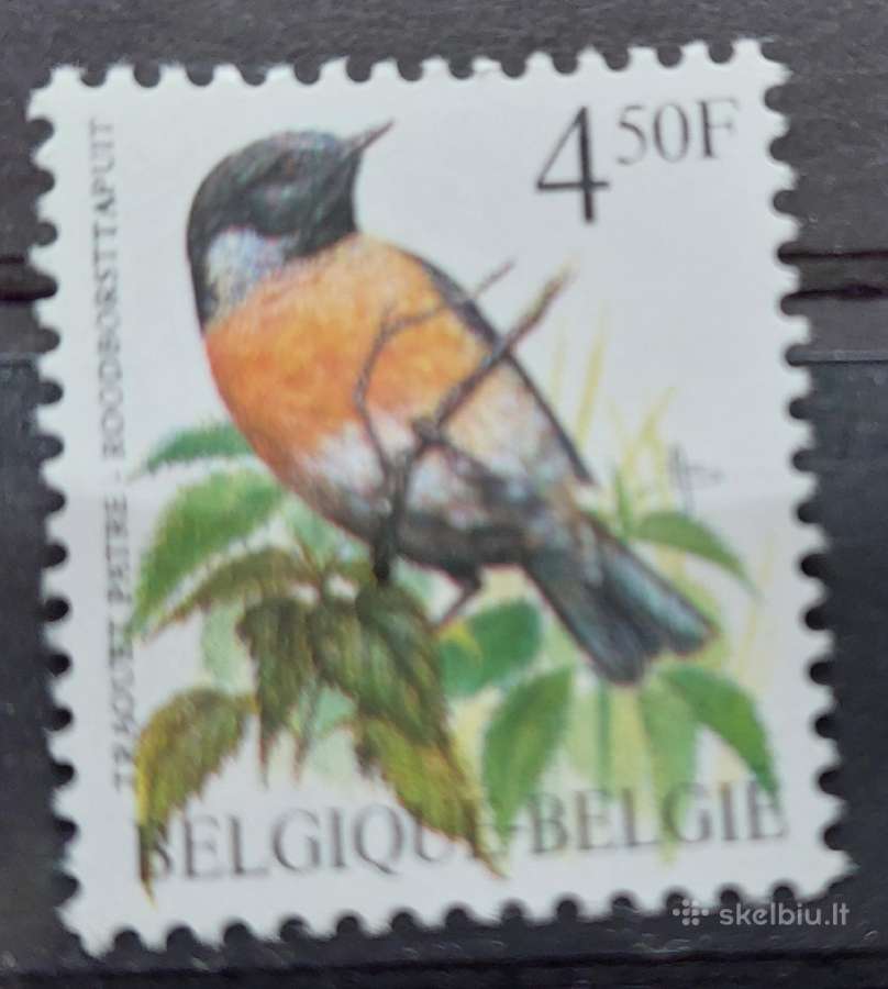 Belgija 1990 paukštis, švarus, Michel Nr.2449
