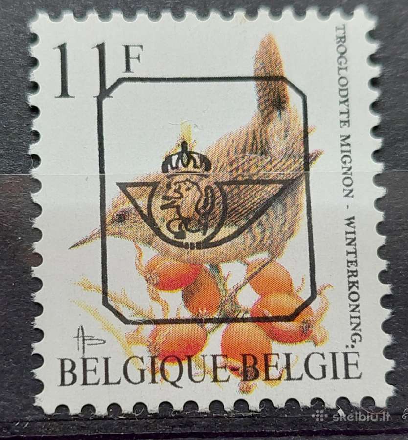 Belgija 1992 paukštis, švarus, Michel Nr.2502+