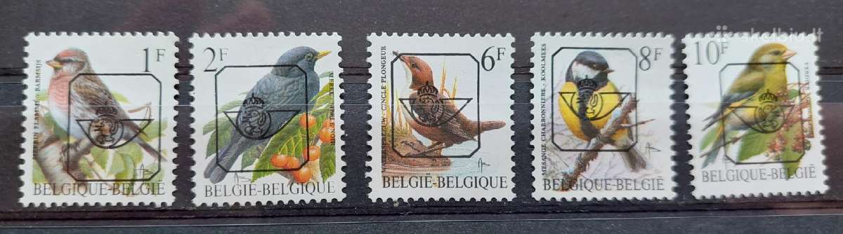 Belgija 1992 paukščiai, švarus, Michel Nr.2509-251