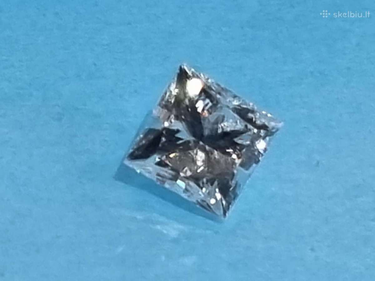 Deimantas Princess (natūralus) 1ct su sertifikatu - nuotraukos Nr. 4