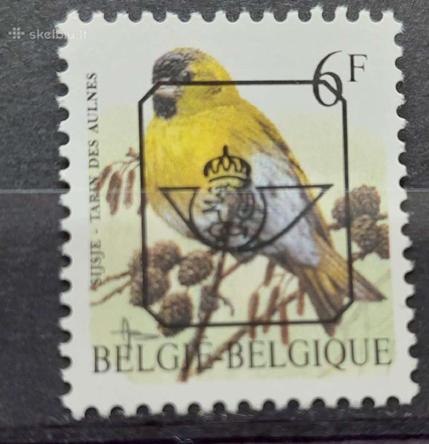 Belgija 1996 paukštis, švarus, Michel Nr.2716+