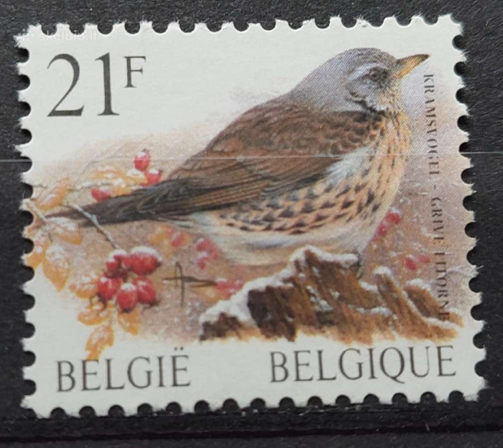 Belgija 1998 paukštis, švarus, Michel Nr.2844