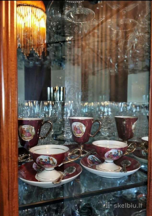 Vintažiniai espresso puodeliai "Fragonard" - nuotraukos Nr. 5