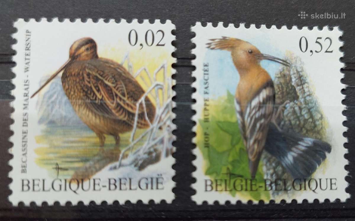 Belgija 2003 paukščiai, švarus, Michel Nr.3251-325