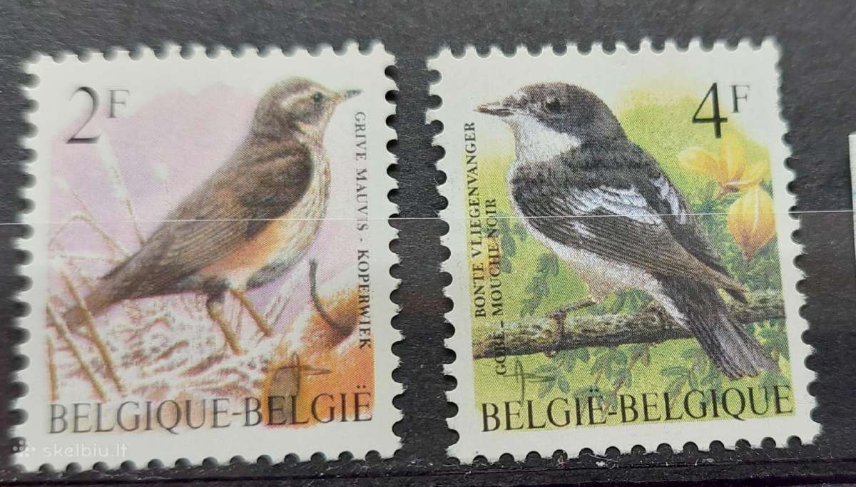 Belgija 1996 paukščiai, švarus, Michel Nr.2701-270