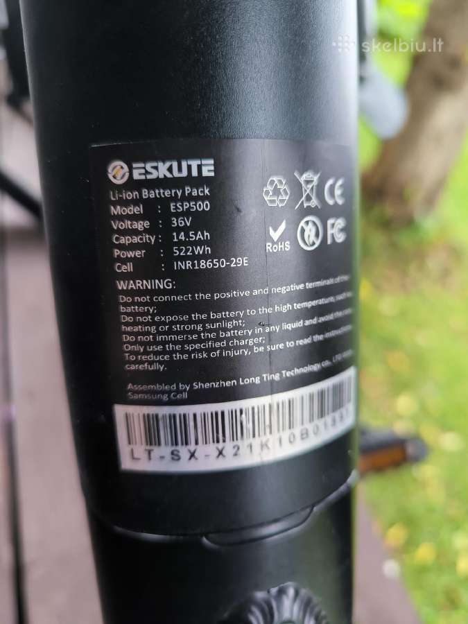 Eskute Polluno City elektrinis dviratis, 28 colių - nuotraukos Nr. 5