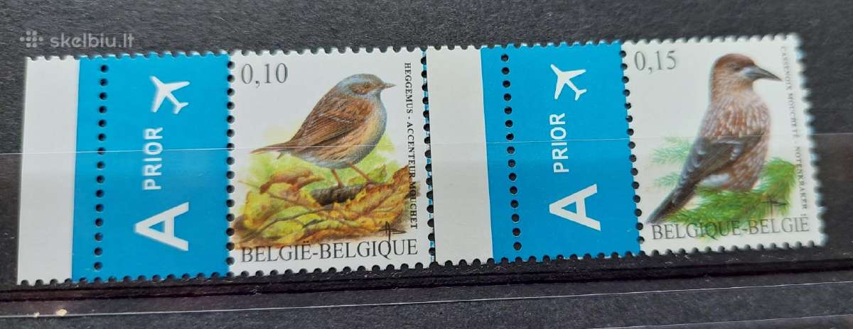 Belgija 2008 paukščiai, švarus, Michel Nr.3796-379