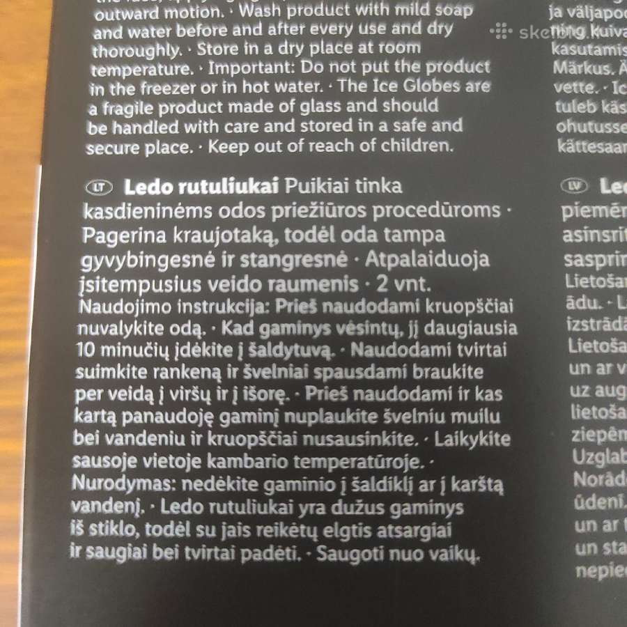 Ledo rutuliukai odos priežiūrai - nuotraukos Nr. 2