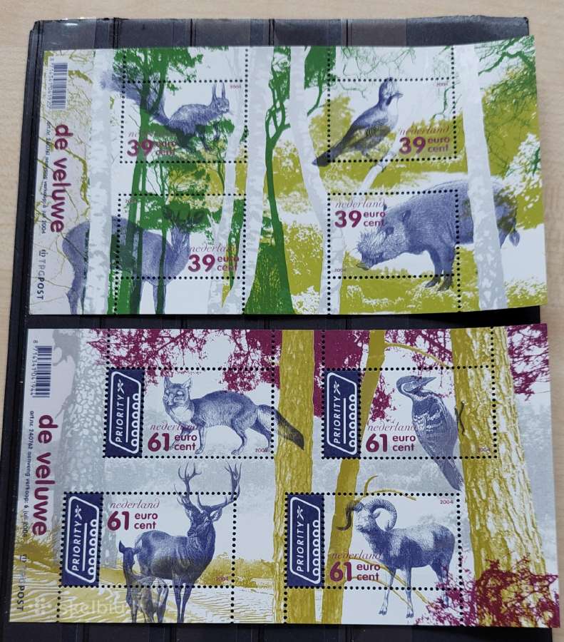 Nyderlandai 2004 fauna, švarus, Michel Nr.block81-