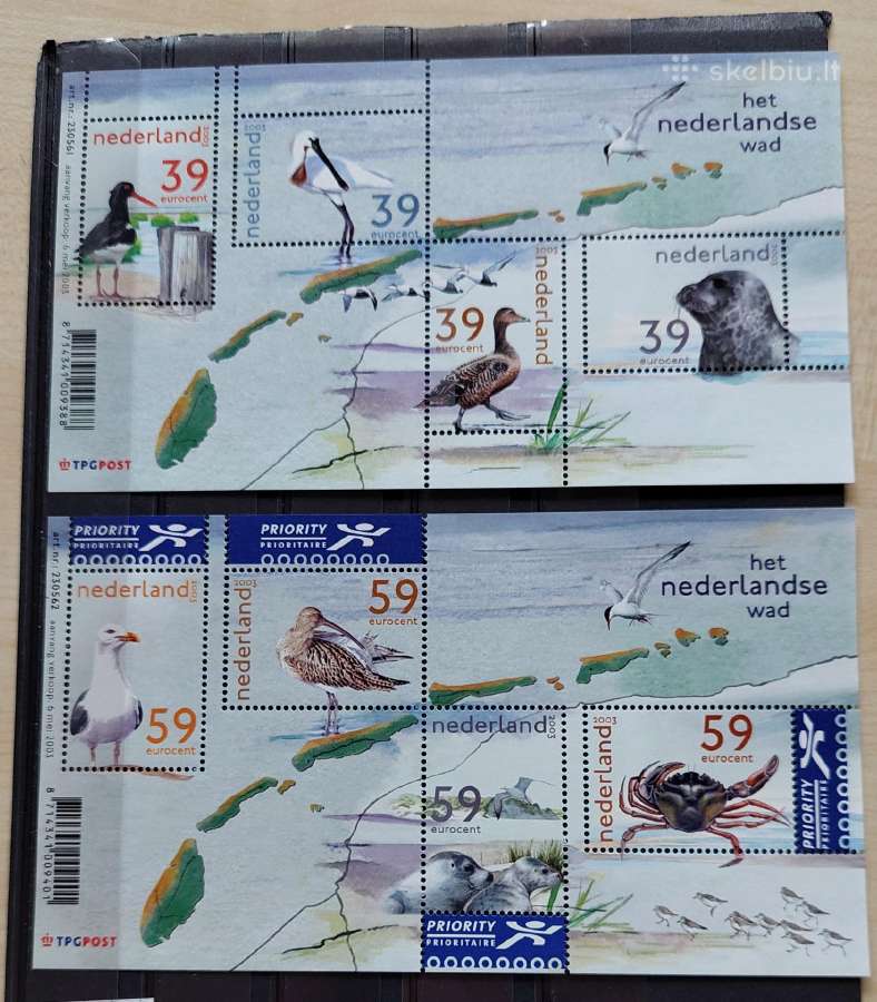 Nyderlandai 2003 fauna, švarus, Michel Nr.bloc77-7