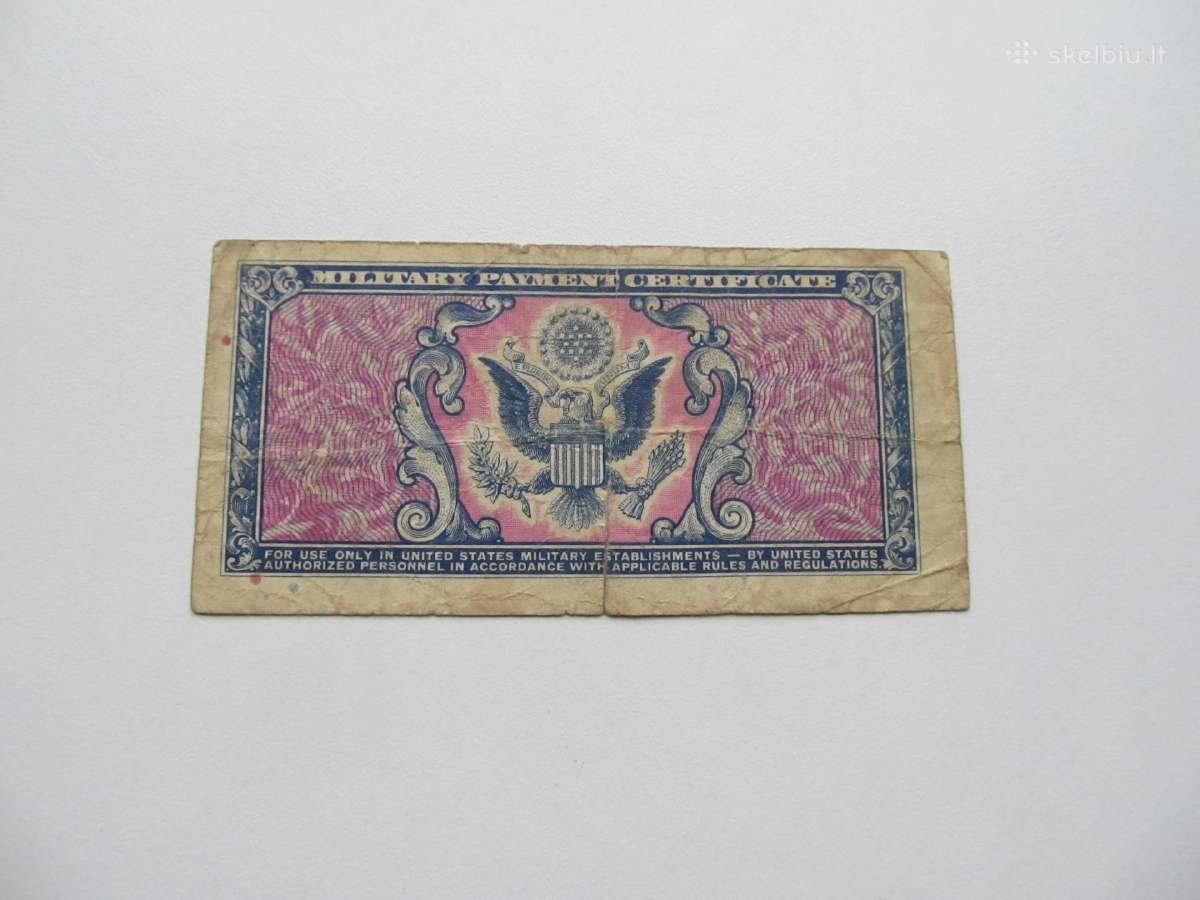 5 centai , JAV , 1951-1954 military - nuotraukos Nr. 2
