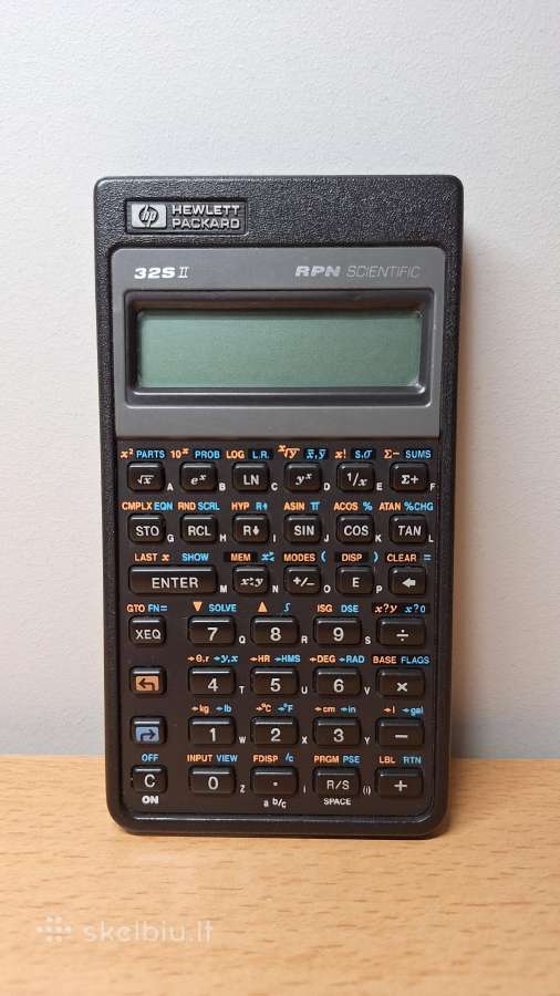 Hp 32s 2 programuojamas vintažinis skaičiuotuvas