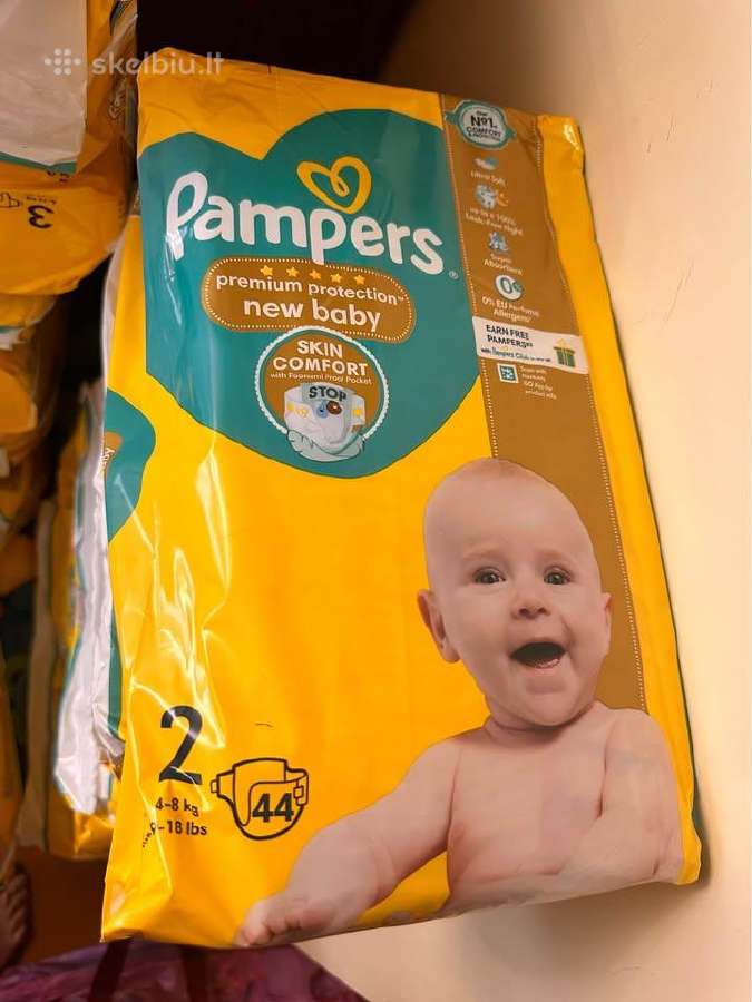 Pampers premium protection 1-2-3 dydžiai