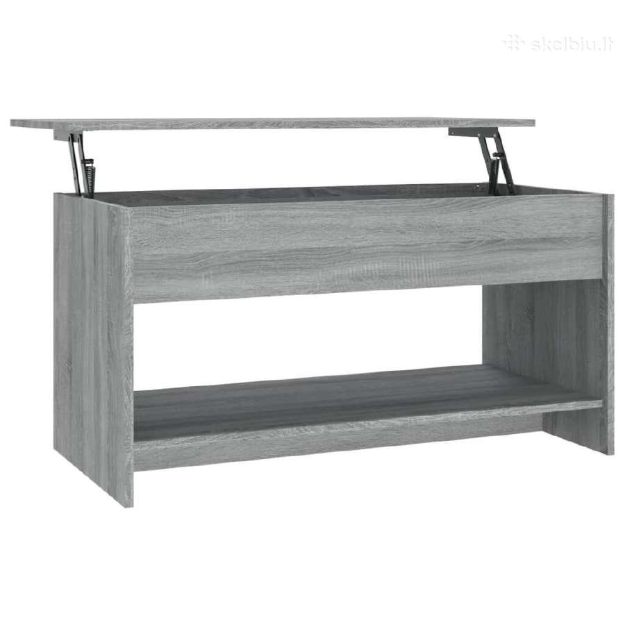 Vidaxl Kavos staliukas sonoma ąžuolo 102x50x52,5. - nuotraukos Nr. 3