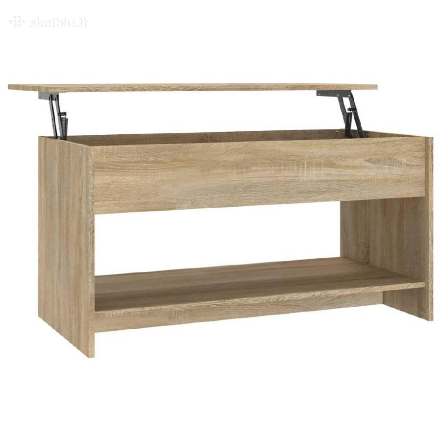 Vidaxl Kavos staliukas sonoma ąžuolo 102x50x52,5. - nuotraukos Nr. 5