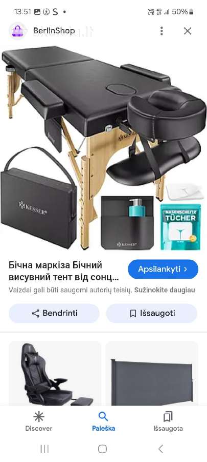 Masažinis stalas