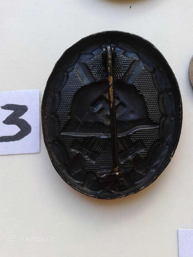 3 Reicho Vokiški Sužeidimo ženklai 1939m. - nuotraukos Nr. 7