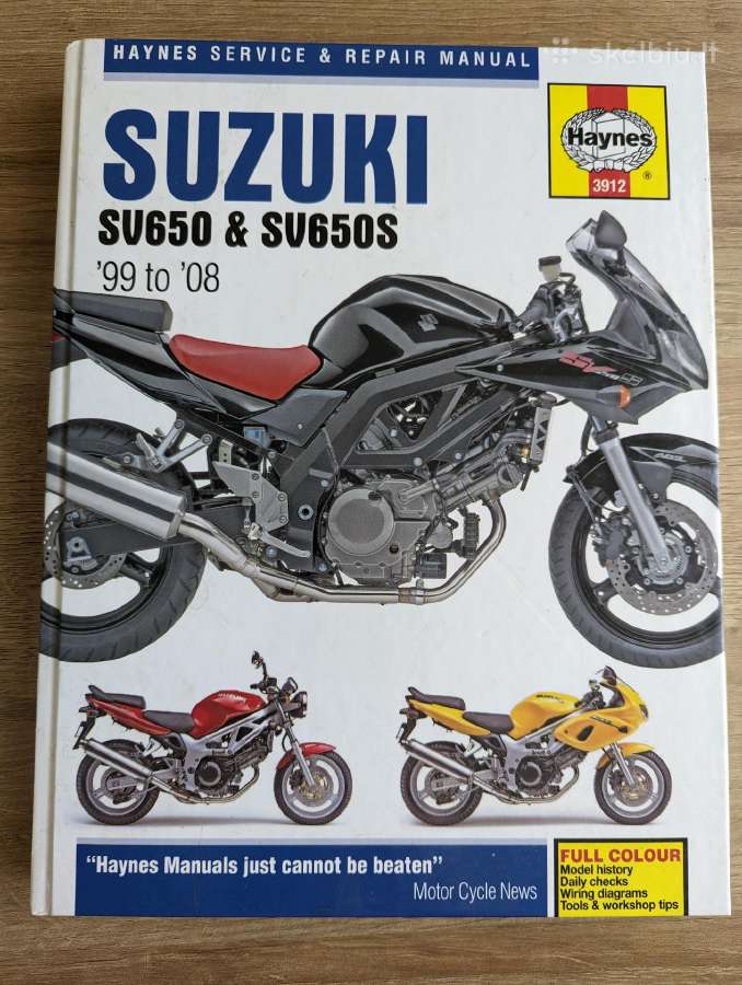 Suzuki sv 650 remonto vadovas