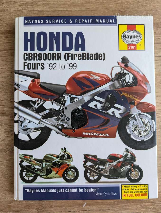 Honda cbr 900rr remonto vadovas