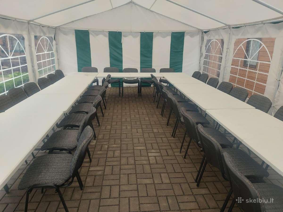 Šventinių palapinių nuoma, pardavimas Lauko baldai - nuotraukos Nr. 12
