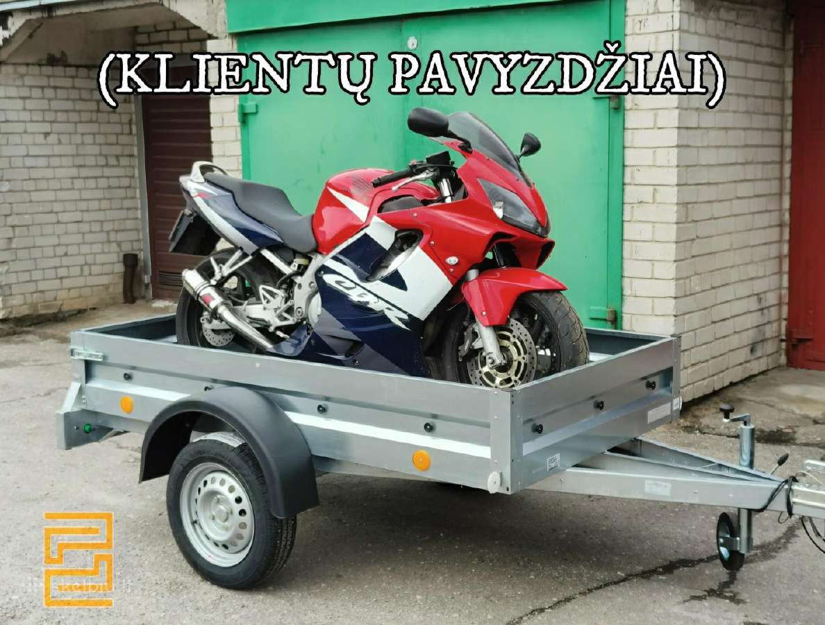 Nauja 750kg priekaba su 80cm tentu - nuotraukos Nr. 4