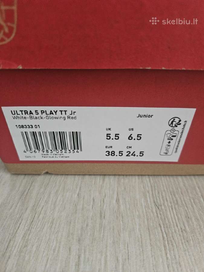 Puma Ultra 5 Play TT Jr futbolo batai - nuotraukos Nr. 6