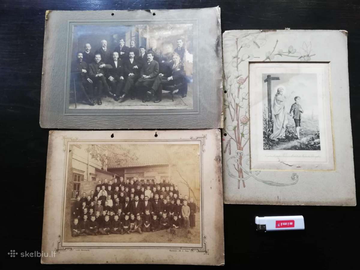 Senos fotografijos kartonazas