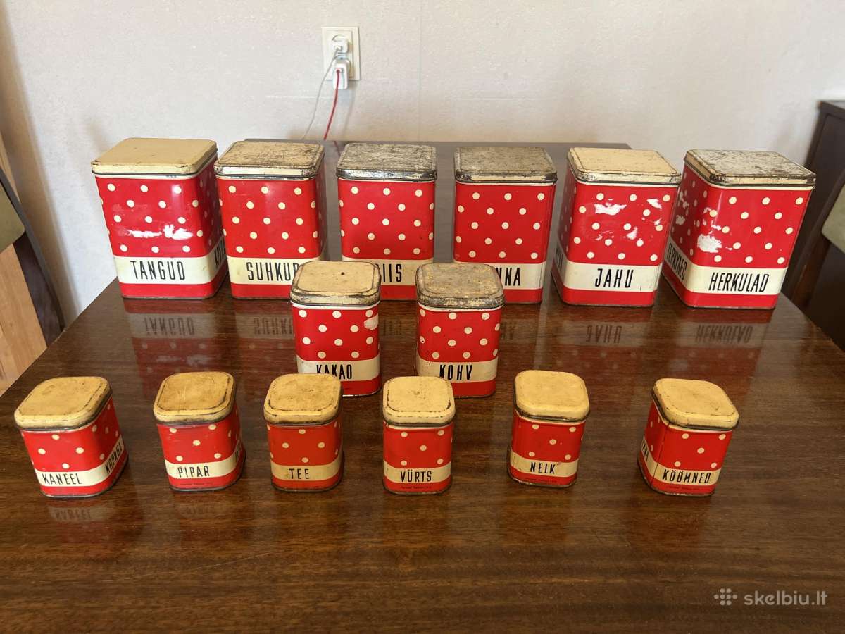Estiški tarybiniai birių produktų indeliai