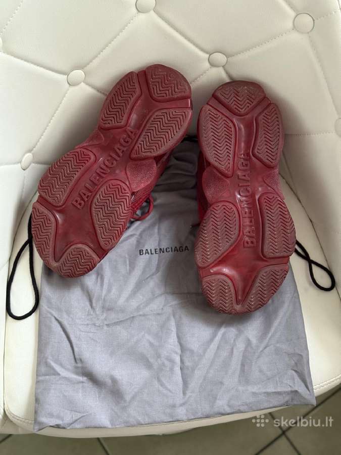 Burgundy Balenciaga sportbačiai - nuotraukos Nr. 9