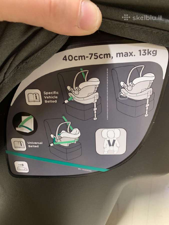 Auto kėdutė Joie I-snug 2 Coal ir i-base Advance - nuotraukos Nr. 5