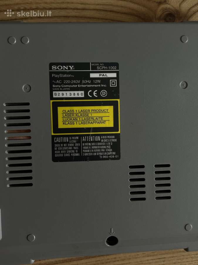 Originalus Sony Playstation 1 su priedais - nuotraukos Nr. 3