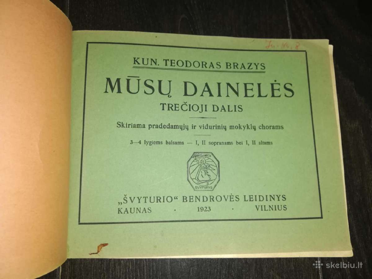Musu daineles 1923m.3,4nr