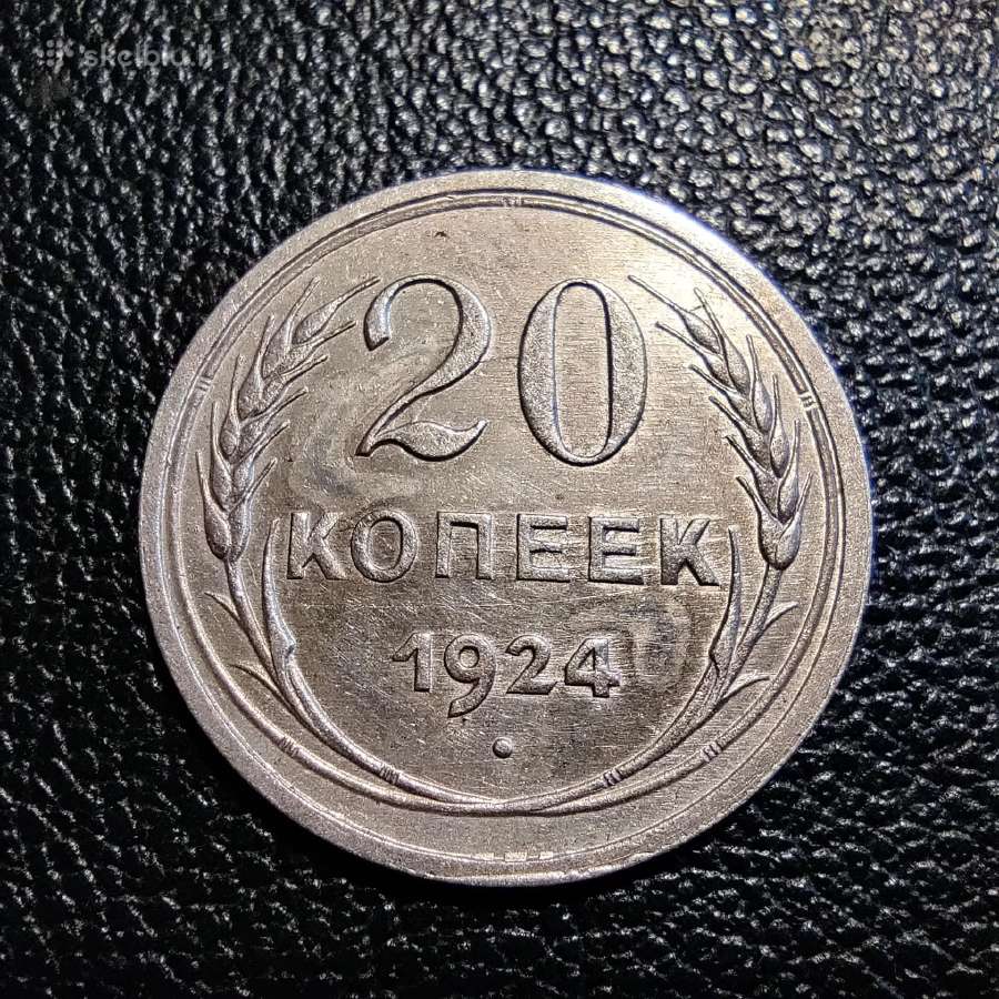 20 kapeiku 1924 TSRS - Sidabras Stovis