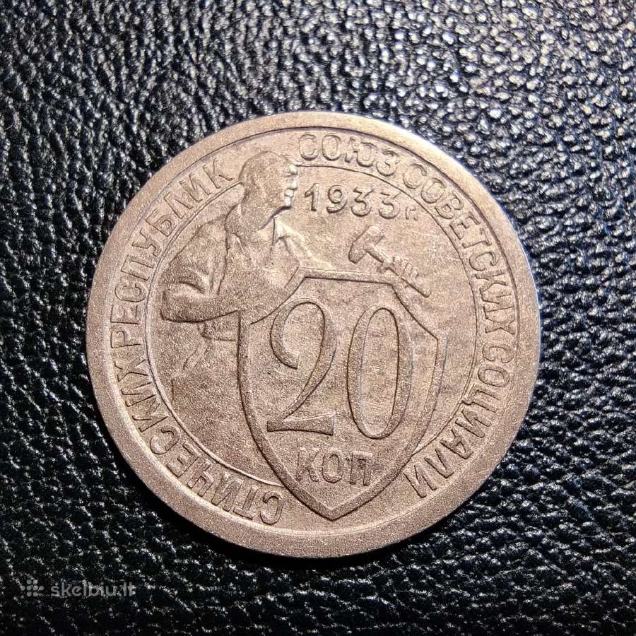 20 kapeiku 1933 TSRS - Stovis