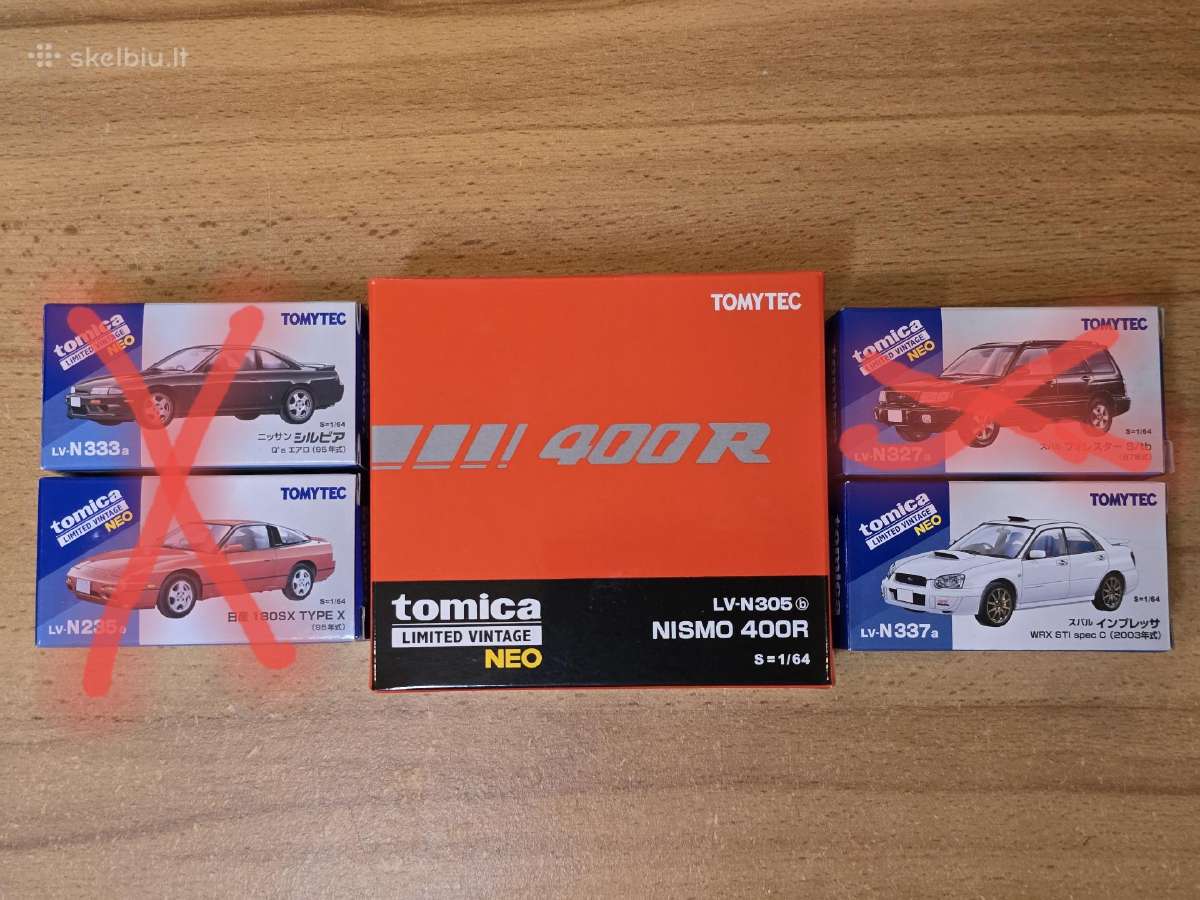 1/64 Tomica Vintage Limited kolekciniai modeliukai