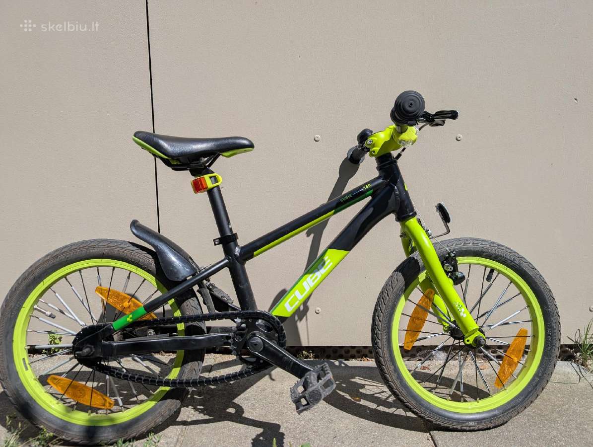 Cube vaikiškas dviratis 16" lengvas, puiki būklė