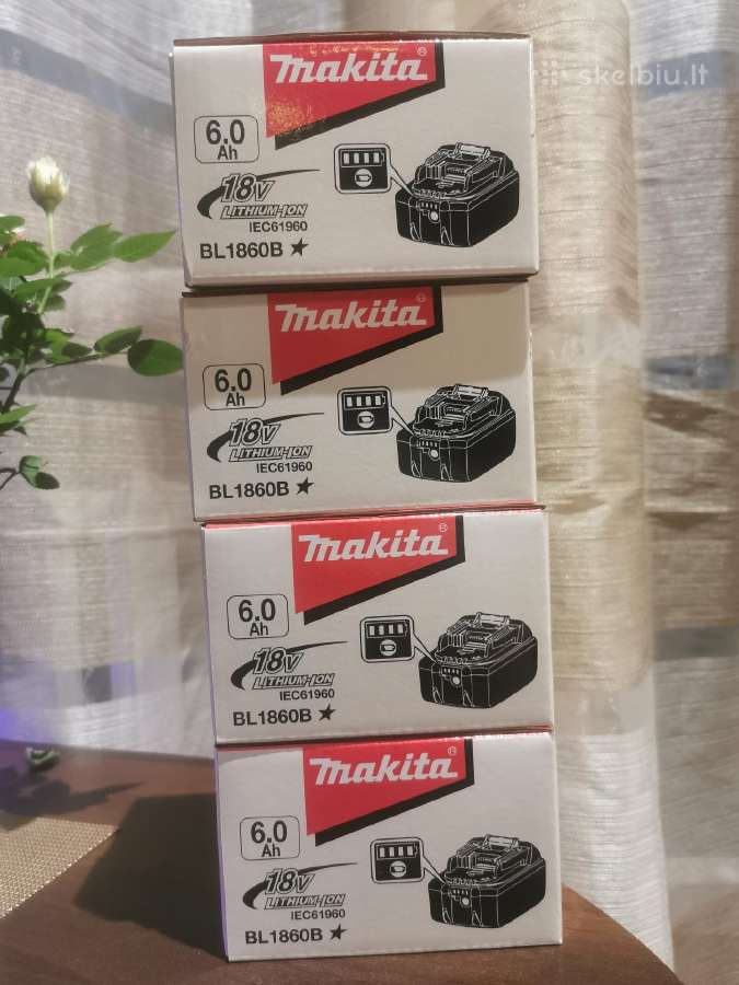 Naujas akumuliatorius Makita 6.0ah 18v