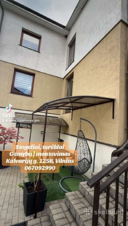 Stogelių, turėklų gamyba montavimas,