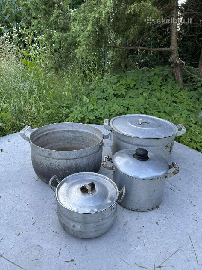 Aliuminiai senoviniai puodai