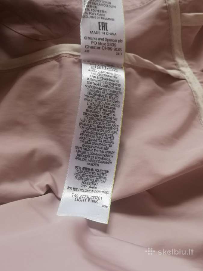 Marks&spencer alyvų spalvos lengvas lietpaltis - nuotraukos Nr. 10