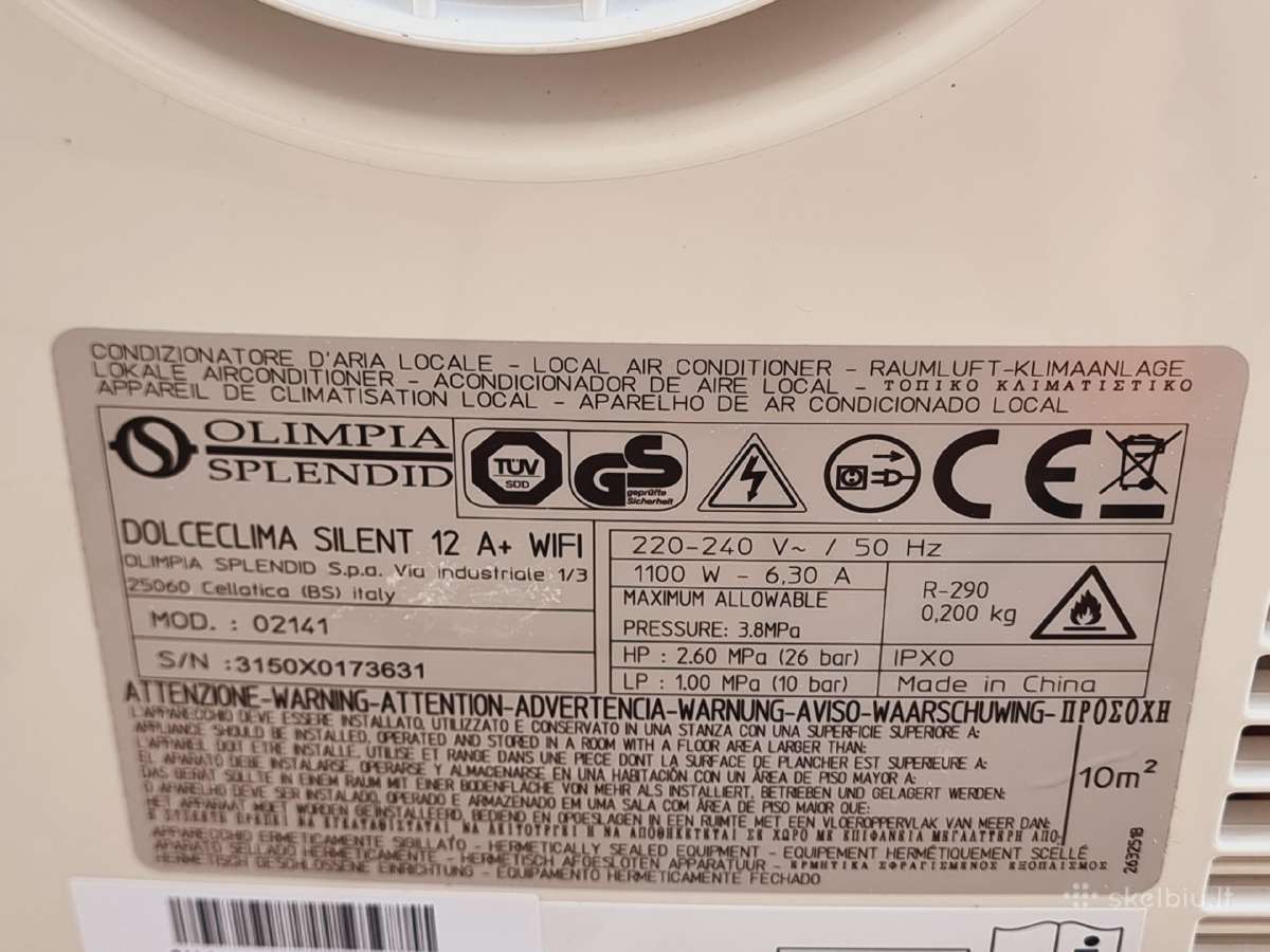 Naujas Delonghi Dolceclima Silent 12a+ - nuotraukos Nr. 16
