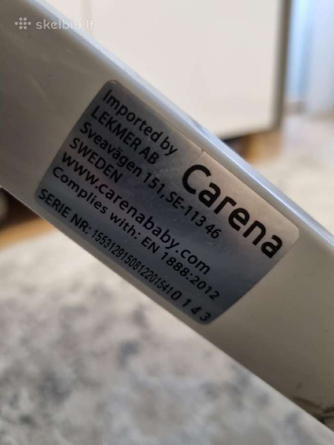 Parduodamas švediškas vežimėlis "Carena" - nuotraukos Nr. 8