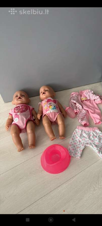 2 lėlės baby born daug zaistos - nuotraukos Nr. 3
