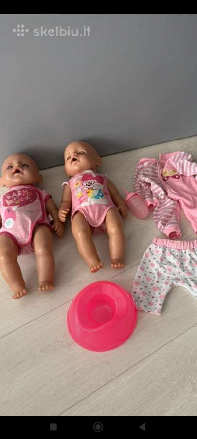 2 lėlės baby born daug zaistos - nuotraukos Nr. 4