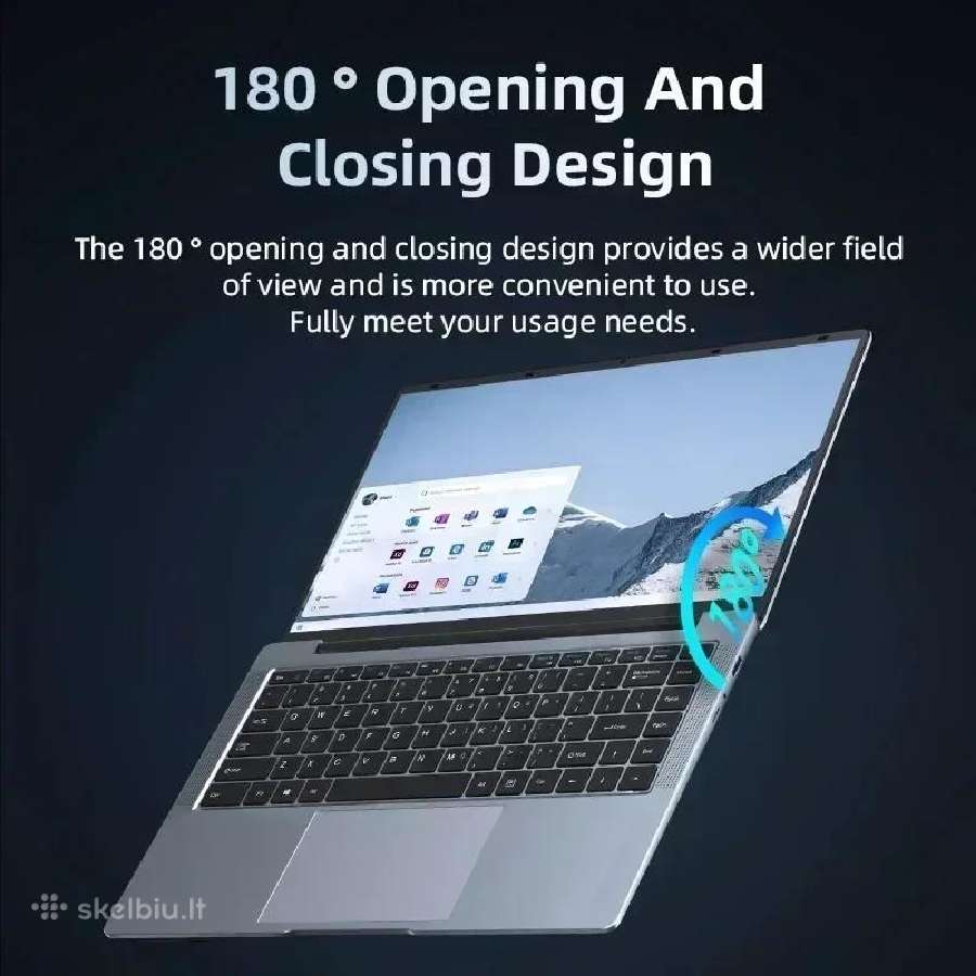 Naujas nešiojamas kompiuteris Intel 16gb RAM 256gb - nuotraukos Nr. 5