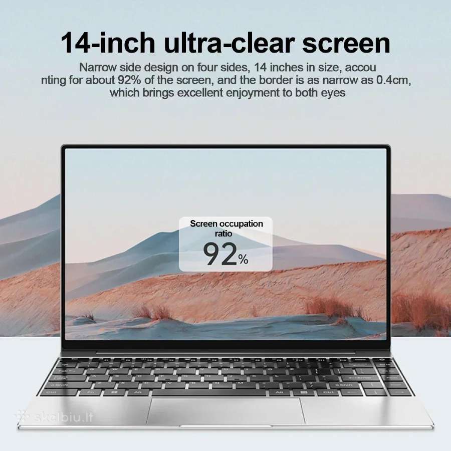 Naujas nešiojamas kompiuteris Intel 16gb RAM 256gb - nuotraukos Nr. 3