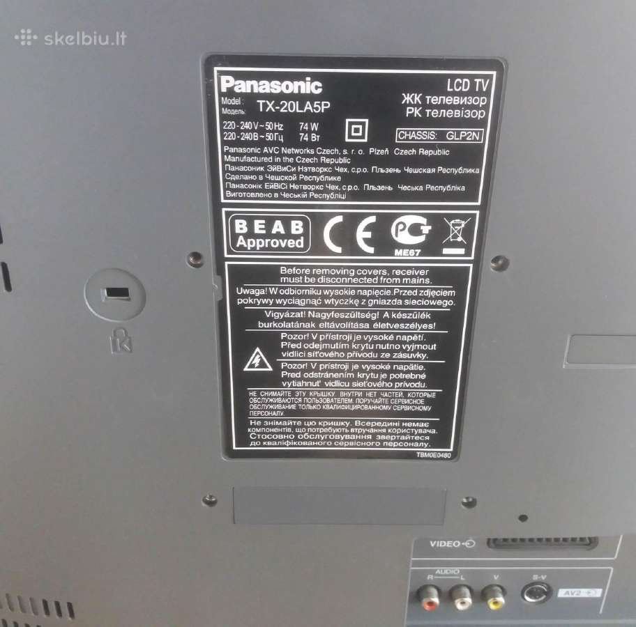Mažai naudotas televizorius Panasonic Tx-20la5p - nuotraukos Nr. 9