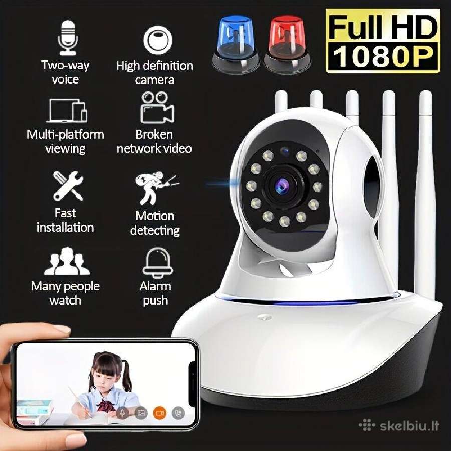 Belaidė Vidaus Apsaugos Ip Kamera 360 - nuotraukos Nr. 6