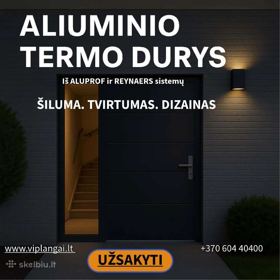 Aliuminio Termo Durys – Kai Svarbu Kokybė! - nuotraukos Nr. 5